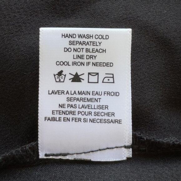 PLEIONE V-NECK TWIST FRONT COLLARED LONG SLEEVE BLOUSE IN‎ BLACK NWT SIZE SMALL - Picture 10 of 12